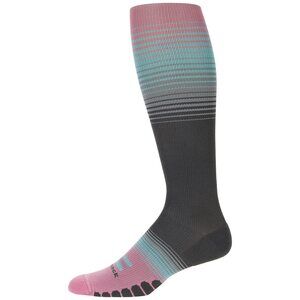 Eurosock Graduated Compression OTC Socks Knee Length Medium Bisque Charcoal LG